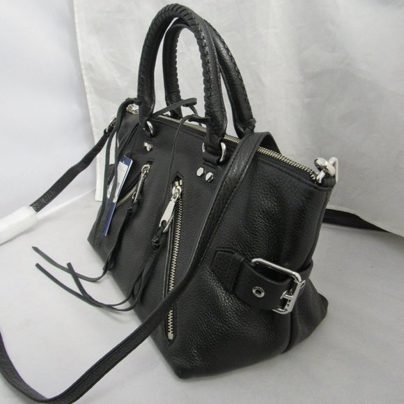 Rebecca Minkoff Moto Satchel Tote, Black NWT - Picture 5 of 8